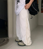 Muri Mesh Nylon Wrinkle Banding Pants