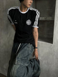 Summer cool cargo banding denim pants