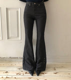 Paulver Eyelet Bootcut Pants