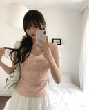 Alice Layered Button Short Sleeve