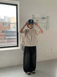 Rikkoni Ribbon Wide Denim Pants