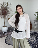 Lua Net Knit Long Sleeve