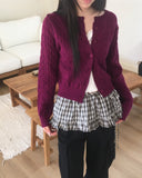 Ethan Check Layered Mini Wrap Skirt