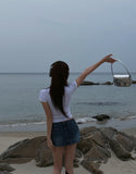 [U-BASIC] [1+1] Mitzu U-neck short sleeves