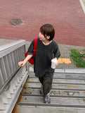 [unisex] Steel Camo Cargo Banding Bermuda Pants