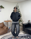 Leo Curved Washed Denim Pants