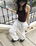 Corrit Keyring Nylon Layered Nylon Two-Way Banding Wide Long Pants
