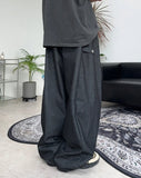 Diepin snap balloon denim pants