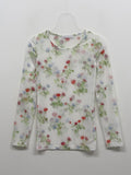 Flower See-through Layered T-shirt
