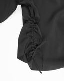 BUTTONNECK SHIRRING BLOUSE