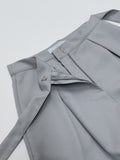 Connie Strap Pleated Wide Slacks