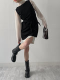 [TieSET] Luna Sleeveless Mini One Piece