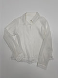 Frill Yoru See-through Blouse
