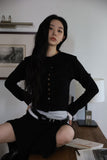 Dublin shirring long skirt