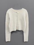 Mochi Angora Round Crop Cardigan