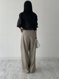 Charming Tie Puff Blouse