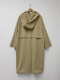 Captain Hood Neck Trench Coat