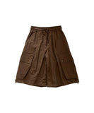 Nylon Big Cargo Bermuda Pants