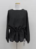 Julie Frill Round Neck Blouse