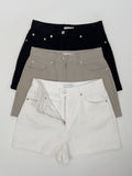 Slub Cotton Shorts