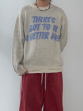Soft Brush Lettering Round Knit