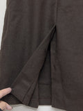 Lehman Wool Pleated Long Skirt