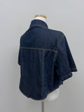 Kota Denim Crop Shirt Jacket