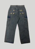 Scratch Damage Cargo Denim