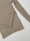 Crople Boat Neck Loose Fit Long Knit