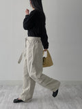 Frill Round Blouse