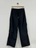 Side Zipper Nylon String Pants