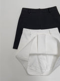 [Pants Lining!/Belt SET] Benny Pleated A-Line Mini Skirt