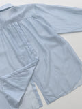 Marine Backslit See-Through Overfit Shirt