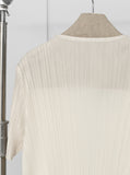 [Premium] Issey Pleated Half Pola One-Piece