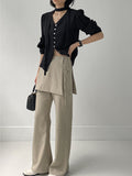 Beryl Wrap Skirt Boot Cut Slacks