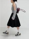 Berry Halter Sleeveless Knitwear