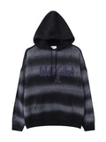 Blurry Spray Hood Knit