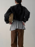 Shirring Frill Layered Sleeveless