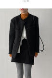 Bring corduroy A-line mini skirt