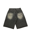 Vintage Destroyed Bermuda Denim