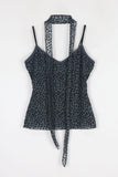 Leopard Velvet Scarf Sleeveless