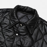 Shine Quilting Padded Shirt Jumper