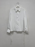 Satin Strap Loose Fit Blouse