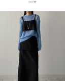 Newpopo Strap Long Skirt