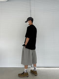 Hip-hop Tuck Bermuda Pants