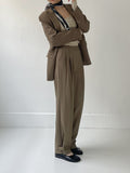 Jane Bjo High Waist Wide Slacks