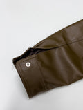 Edison Leather Overfit Blouson Jumper