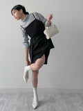 Sheer High Neck Tie Blouse