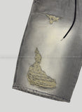 Raw Vintage Gray Tin Bermuda Denim