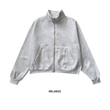 Cozy Hip-Hop Brushed Zip-Up